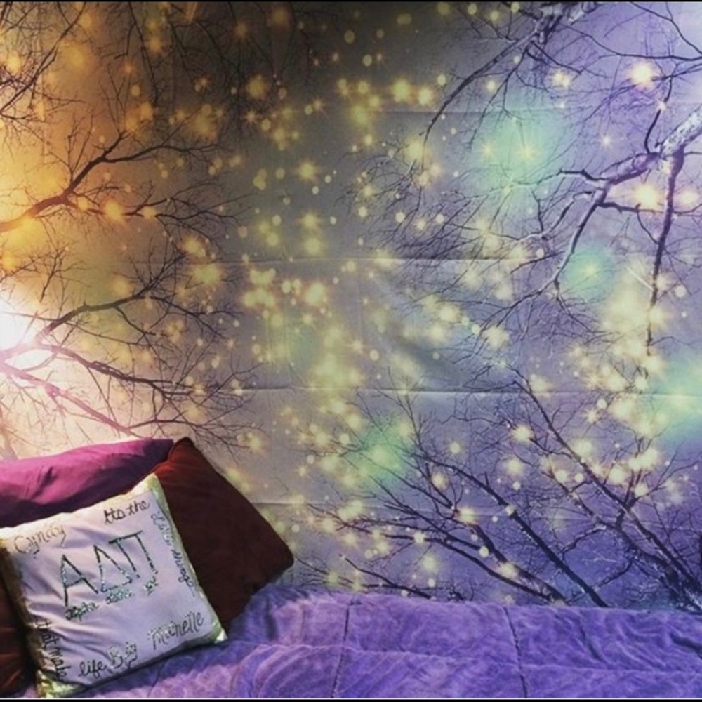 Purple light tapestry